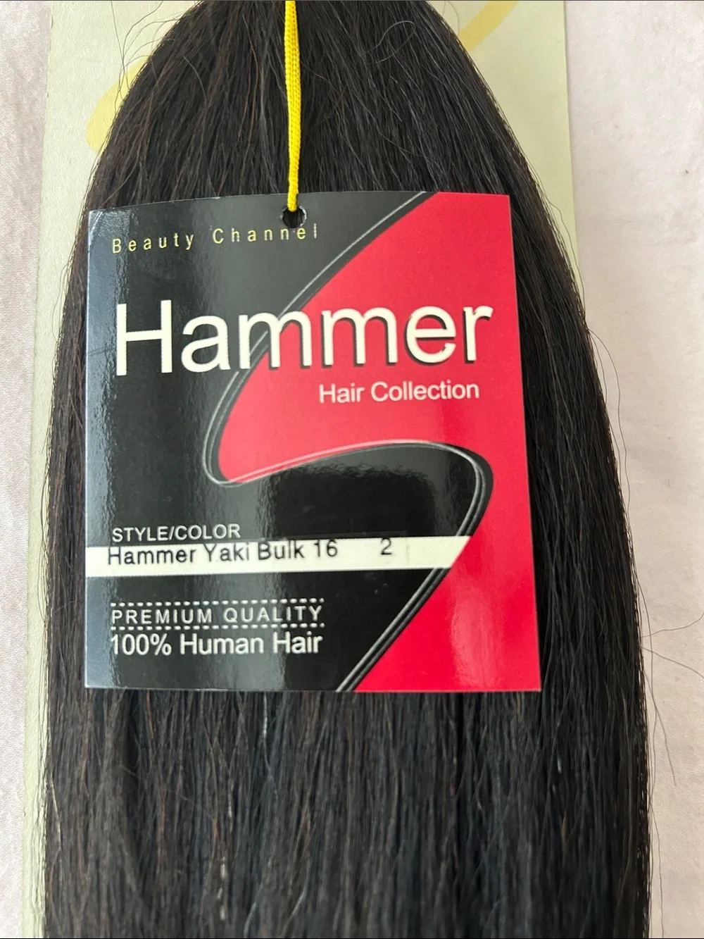 Hammer Hair Collection 16” Bulk 100% Human Hair Color 2 Dark Brown (3 packs)